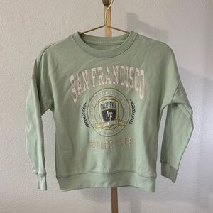 Abercrombie Kids Light Green San Francisco sports club Pullover